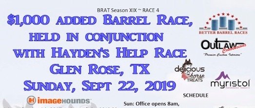 BRAT Race 4 Glen Rose September 22, 2019