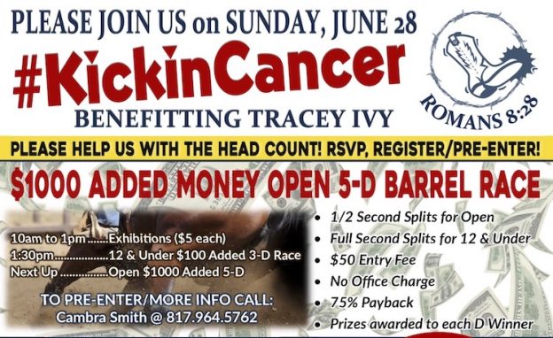 Kickin Cancer Benefitting Tracey Ivy June 28, 2020 Results