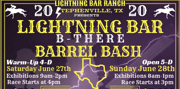 Lightning Bar B There Barrel Bash June 27 28 Ebarrelracing Results