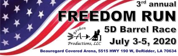 3rd Annual Freedom Run July 3-5, 2020