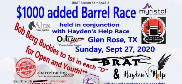 BRAT Race #3 September 27, 2020 Results