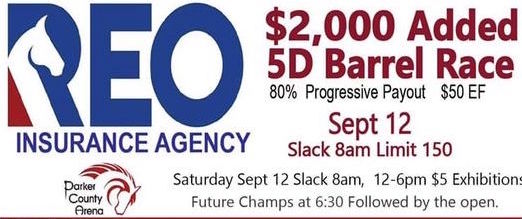 REO Barrel Race Weatherford September 12, 2020