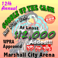 12th Annual Gobble Up The Cash Barrel Race Results
