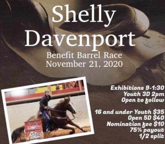 Shelly Davenport Benefit Barrel Race Results