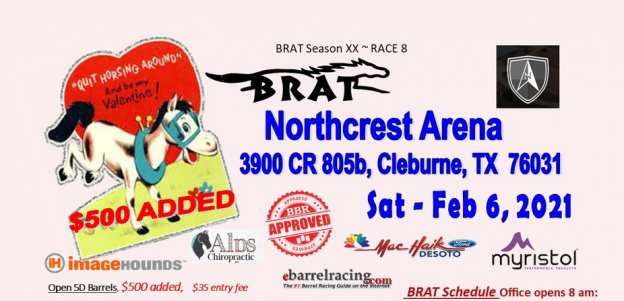 BRAT Race 8 $500 Added Feb 6, 2021 Results