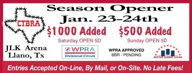 CTBRA Season Opener January 23-24, 2021