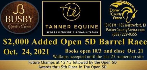 Parker County Open 5D October 23, 2021