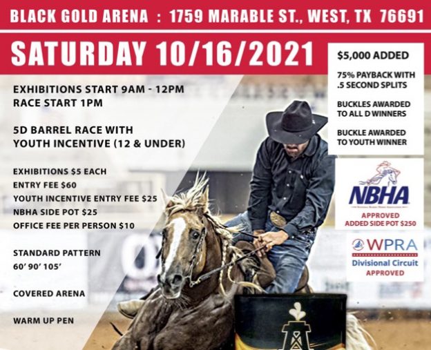 Black Gold Arena Race for the Cause Oct 16, 2021 – Results