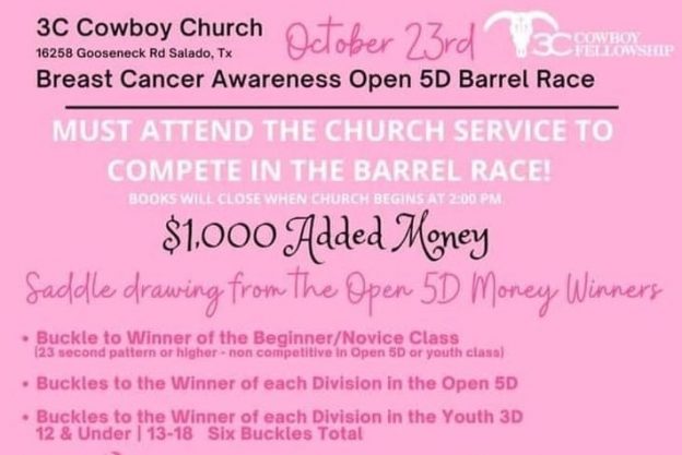 3C Cowboy Church Breast Cancer Awareness