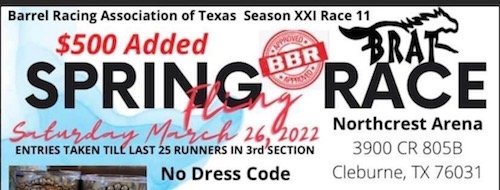 BRAT Spring Fling Results Searchable March 26, 2022