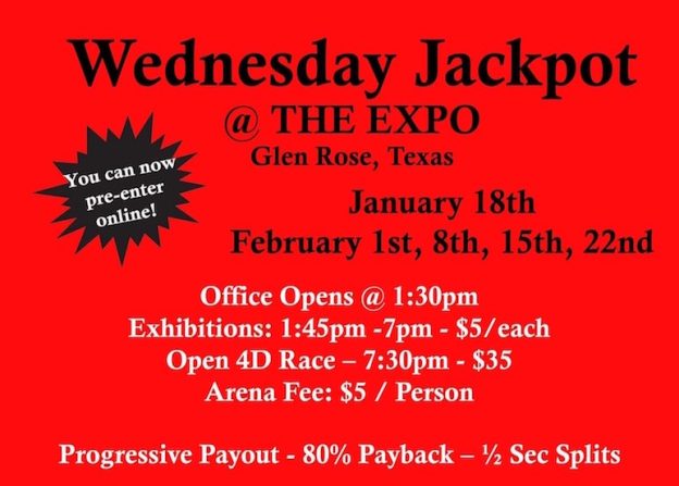 Jackpot @ The Expo Jan 18, 2023 Results