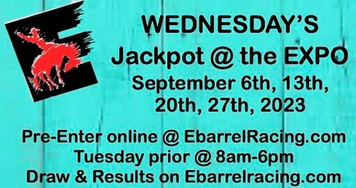 Jackpot@ the Expo Sept 20, 2023 Results