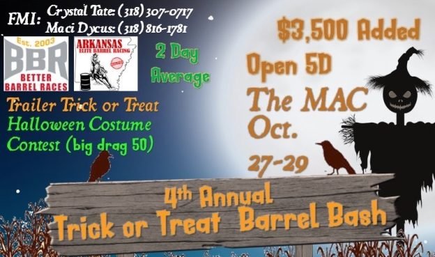 4th Annual Trick or Treat 5D Barrel Bash Results