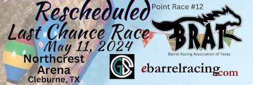 BRAT May 11 Race 12 Results