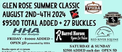 2024 Glen Rose Summer Classic Results