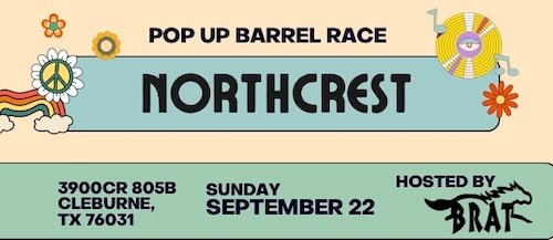 BRAT Pop Up Sept 22, 2024 Barrel Race Results