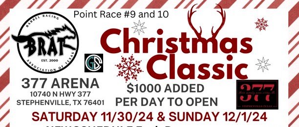 BRAT Christmas Classic Nov 30 – Dec 1 Results