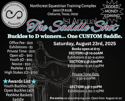 1st Annual The Saddle Shot  Results