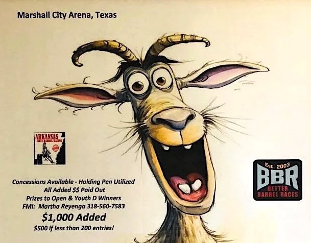 Goofy Goat 5D Barrel Race Sept 13, 2025 Results
