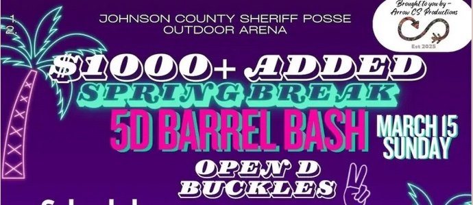 Spring Break 5D Barrel Bash March 15, 2026 Results